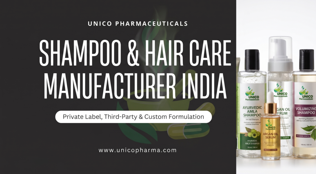 Third Party Shampoo Manufacturer in India with Custom Packaging