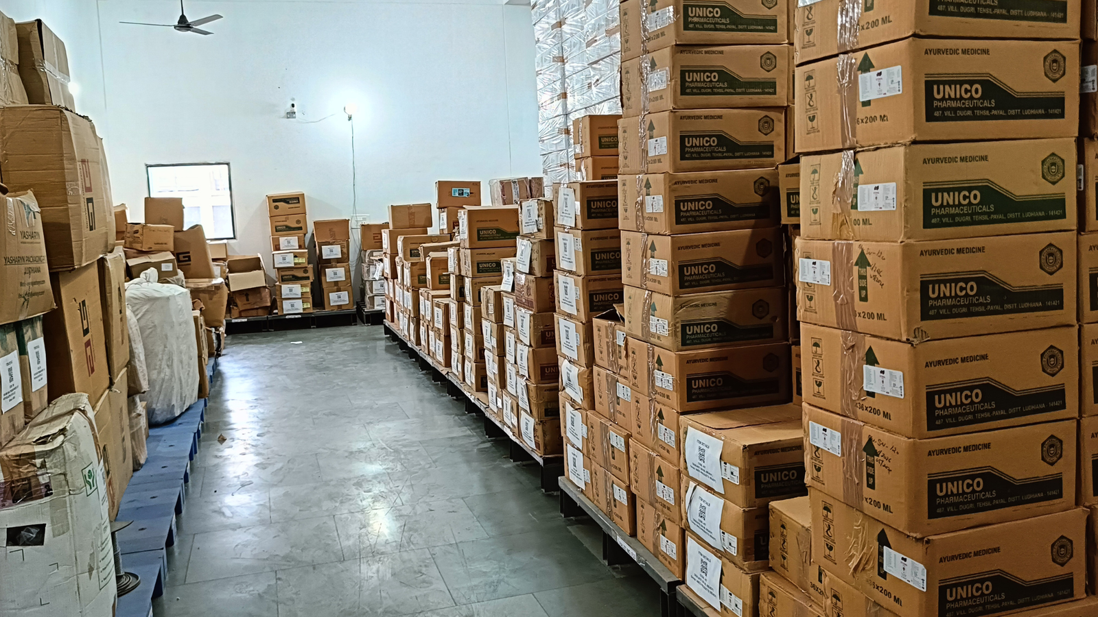 Raw Material Storage at Pharmaceutical Manufacturing Company