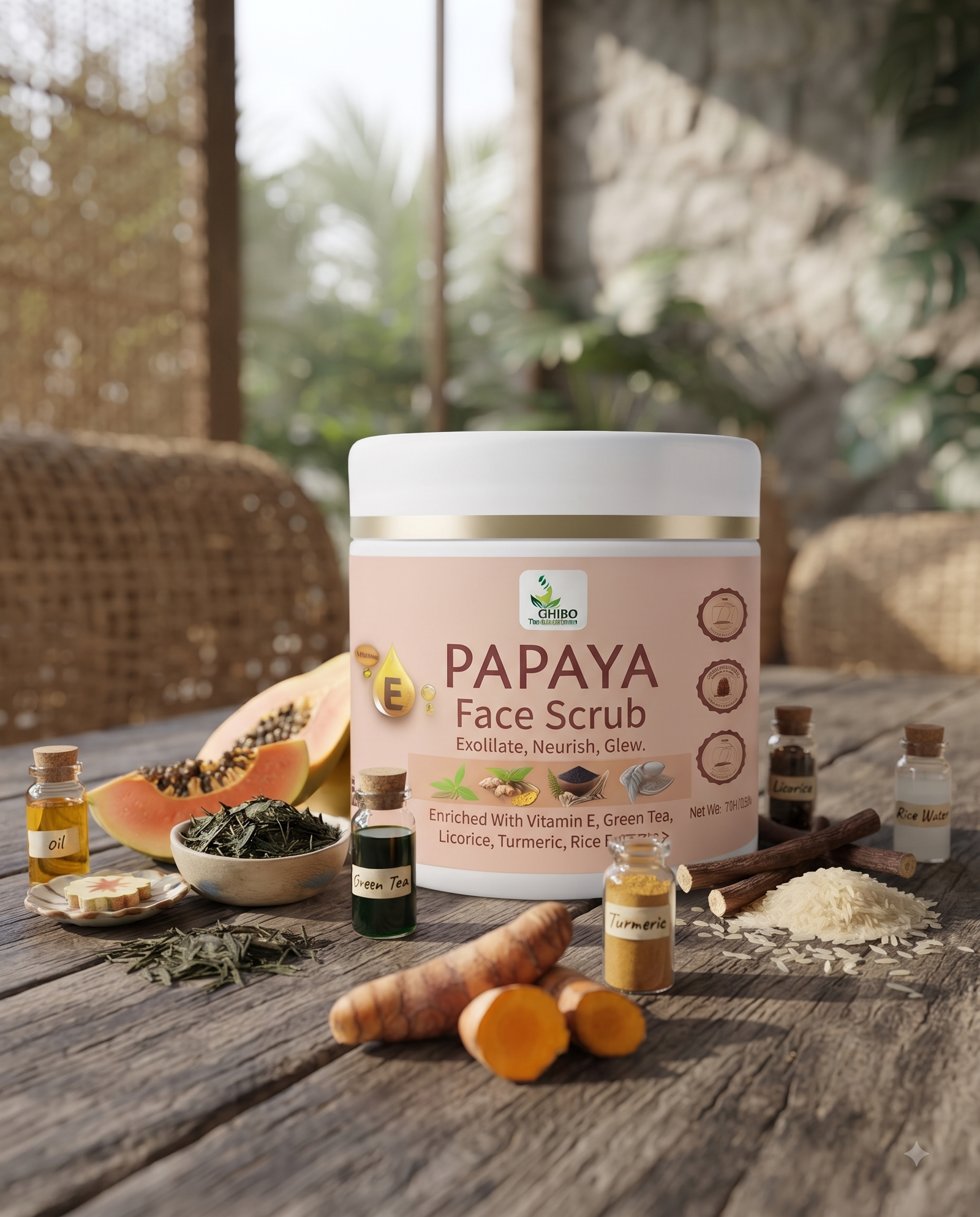 Papaya Face Scrub Manufacturer in India - Unico Pharmaceuticals