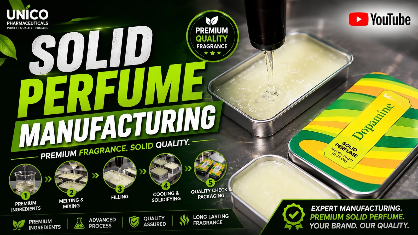 Solid Perfume Manufacturing Process