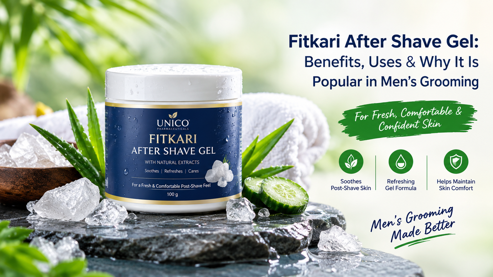 Fitkari After Shave Gel Benefits, Uses and Men's Grooming