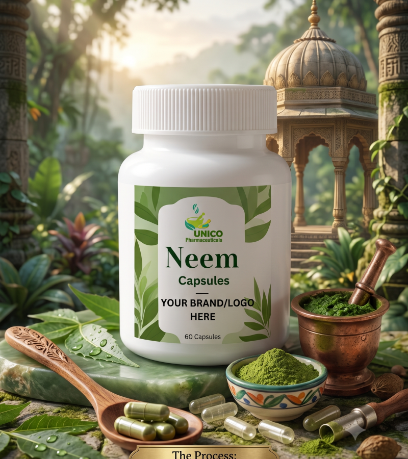 Neem Capsules Manufacturer – Private Label & Ayurvedic Neem Capsules Manufacturer
