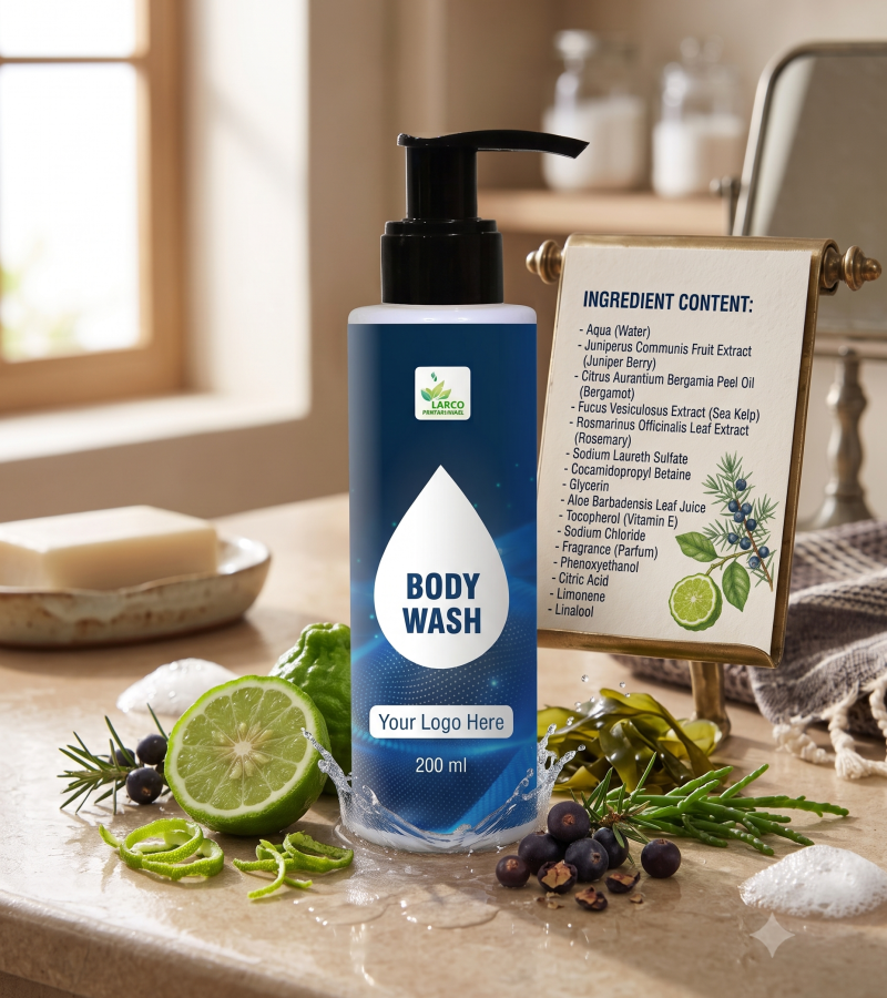 Private label body wash manufacturer 200ml custom bottle packaging